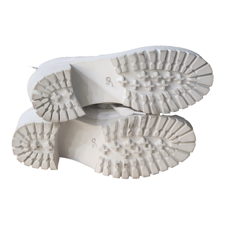 Steve Madden Women's Bloomed White BL000361 Leather Lace-Up Boots Size 7.5 - Picture 16 of 16